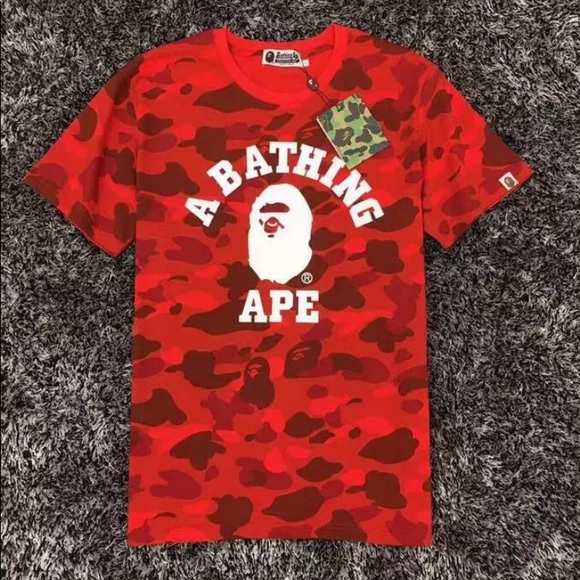 red bape shirt